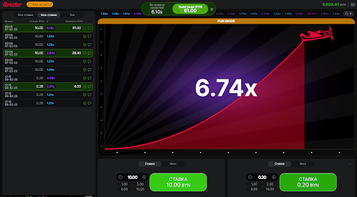 Играть в Авиатор в демо